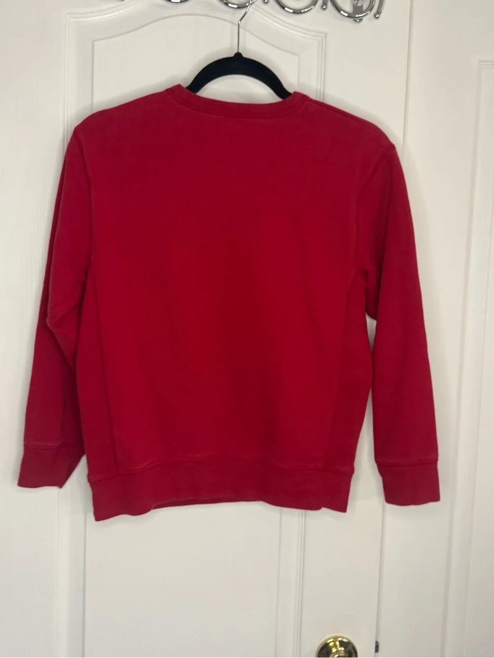 GAP Red Crewneck Sweatshirt with Cream Logo